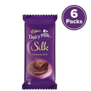 Cadbury Dairy Milk Silk, 60g (Pack of 6) at Flat 10% Off + Flat 40% GP Cashback